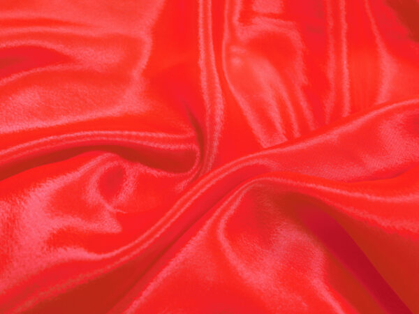 САТИН ШИФОН SATIN CHIFFON HOT RED